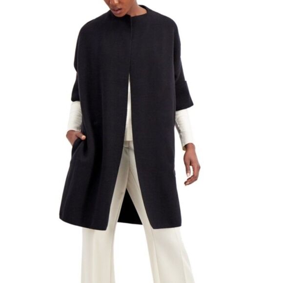 Alfani Shawl-Collar Short-Sleeve Cardigan size Small in Black - NEW - Picture 1 of 12